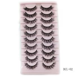 Thick Curl Cross Three - Dimensional Ten Pairs Of False Eyelashes (Option: DCL14)