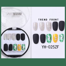 Korean Wearable Nail Art Short 30 Pieces In A Box Waterproof Removable Nail Art Ins Manicure Fake Nails (Option: 25Z)