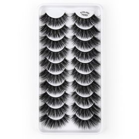 3D Imitation Mink Hair Natural Length False Eyelashes Three-dimensional (Option: Y609)