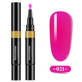 One-step Glue Three-in-one Nail Polish Glue Pen Lazy Long-lasting Phototherapy Glue Nail Manicure (Option: Onestep glue21)