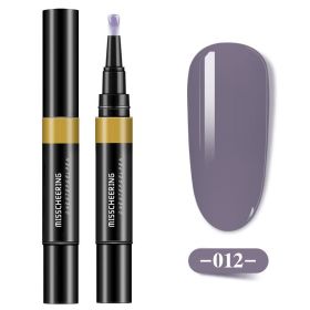 One-step Glue Three-in-one Nail Polish Glue Pen Lazy Long-lasting Phototherapy Glue Nail Manicure (Option: One step glue12)