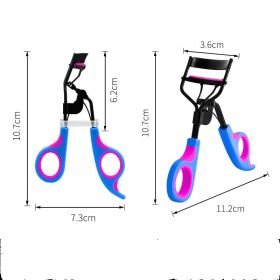 Double Color Curling Eyelash Curler Aid Women's Portable (Option: Bulk-Purplish blue)