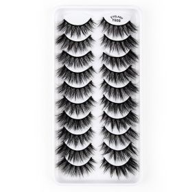 3D Imitation Mink Hair Natural Length False Eyelashes Three-dimensional (Option: Y608)