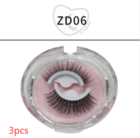 False Eyelashes Self-adhesive Strip (Option: Self adhesive ZD06-3PCS)