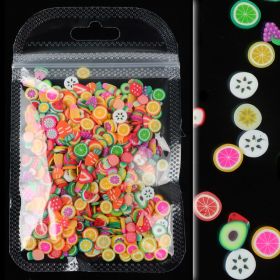 Soft Clay 10g Bag Of Fruit Summer Nail Jewelry Thin Patch Phototherapy (Option: Mixed fruits)