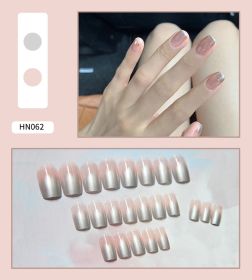 Nail Art Finished Fake Nail Scrub Nail  Patch Wearable (Option: 20color)