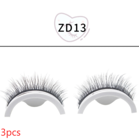 False Eyelashes Self-adhesive Strip (Option: Natural self adhesive ZD13-3PCS)