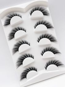 Mink Eyelashes Eye Tail Lengthening Natural Eyelashes Flat False (Option: D490)