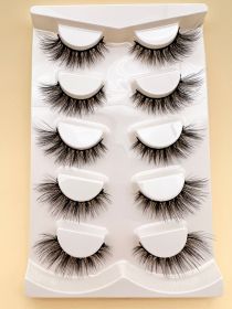 Mink Eyelashes Eye Tail Lengthening Natural Eyelashes Flat False (Option: D574K)