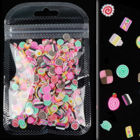 Soft Clay 10g Bag Of Fruit Summer Nail Jewelry Thin Patch Phototherapy (Option: Mixed candies)