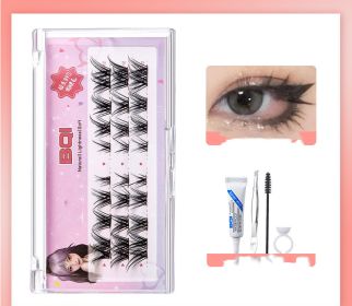 One Piece Natural Thick False Eyelashes One Piece (Option: False eyelashes 3rows plus kit)