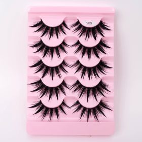 Natural 3D Dramatic Fairy Clusters Manga Lashes Fake Eyelashes (Option: S09)