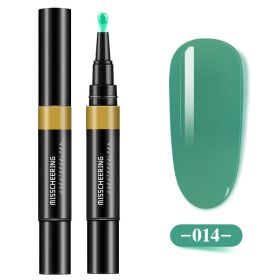 One-step Glue Three-in-one Nail Polish Glue Pen Lazy Long-lasting Phototherapy Glue Nail Manicure (Option: One step glue14)