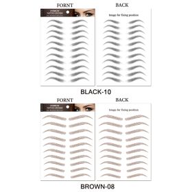 Simulation Waterproof Eyebrows Stick Black Brown (Option: BLACK08BLACK10-148x210mm)