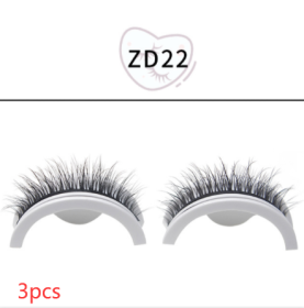 False Eyelashes Self-adhesive Strip (Option: Natural self adhesive ZD22-3PCS)