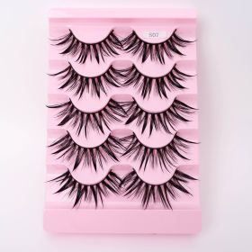 Natural 3D Dramatic Fairy Clusters Manga Lashes Fake Eyelashes (Option: S07)