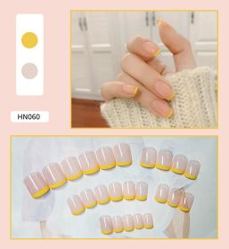 Nail Art Finished Fake Nail Scrub Nail  Patch Wearable (Option: 18Color)