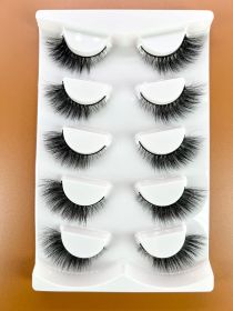 Mink Eyelashes Eye Tail Lengthening Natural Eyelashes Flat False (Option: D168K)