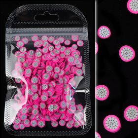 Soft Clay 10g Bag Of Fruit Summer Nail Jewelry Thin Patch Phototherapy (Option: Pitaya)