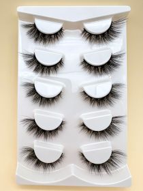 Mink Eyelashes Eye Tail Lengthening Natural Eyelashes Flat False (Option: D610K)