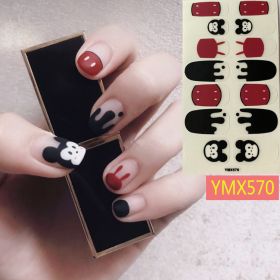 Net Red Nail Stickers Sports Style Trend (Option: H)