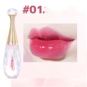 Crystal Clear Color Changing Lip Lacquer Nourishing Moisturizing Temperature Change Lipstick (Option: 01 Seashellrose)