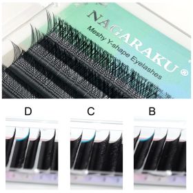 Thick Natural Mesh Woven Artificial Eyelashes (Option: 0.05B-12mm)