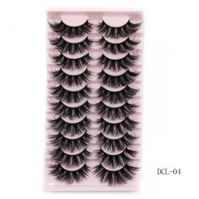 Thick Curl Cross Three - Dimensional Ten Pairs Of False Eyelashes (Option: DCL04)