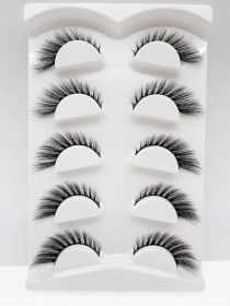 Mink Eyelashes Eye Tail Lengthening Natural Eyelashes Flat False (Option: D496)