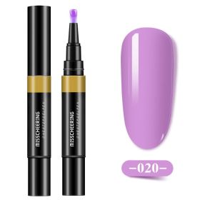 One-step Glue Three-in-one Nail Polish Glue Pen Lazy Long-lasting Phototherapy Glue Nail Manicure (Option: Onestep glue20)