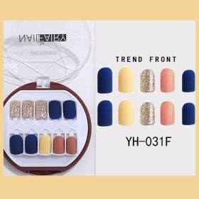 Korean Wearable Nail Art Short 30 Pieces In A Box Waterproof Removable Nail Art Ins Manicure Fake Nails (Option: 31F)