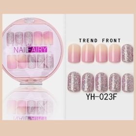 Korean Wearable Nail Art Short 30 Pieces In A Box Waterproof Removable Nail Art Ins Manicure Fake Nails (Option: 23F)