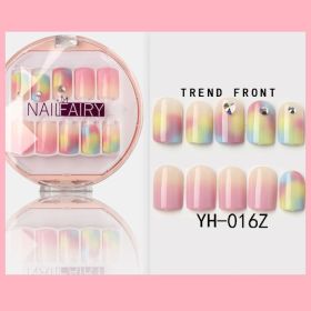 Korean Wearable Nail Art Short 30 Pieces In A Box Waterproof Removable Nail Art Ins Manicure Fake Nails (Option: 016Z)