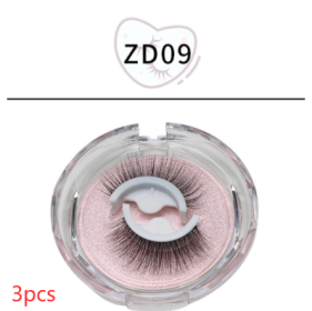 False Eyelashes Self-adhesive Strip (Option: Self adhesive ZD09-3PCS)