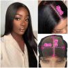 4x4 HD Lace Front Virgin Brazilian Pre Plucked Long 16 24 30 Inches 4*4 Frontal  Human Hair Bodywave Body Wave Closure Wig