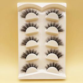 Mink Eyelashes Eye Tail Lengthening Natural Eyelashes Flat False (Option: D568K)