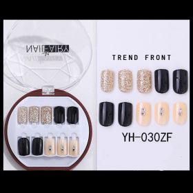 Korean Wearable Nail Art Short 30 Pieces In A Box Waterproof Removable Nail Art Ins Manicure Fake Nails (Option: 30Z)