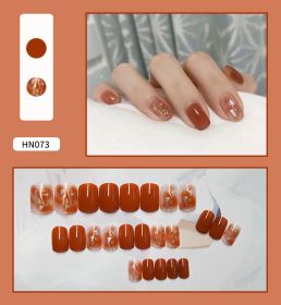 Nail Art Finished Fake Nail Scrub Nail  Patch Wearable (Option: 31Color)