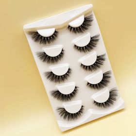 Mink Eyelashes Eye Tail Lengthening Natural Eyelashes Flat False (Option: D591K)