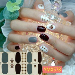 Net Red Nail Stickers Sports Style Trend - Image 1