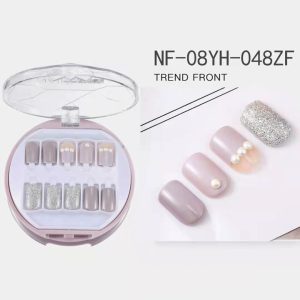 Korean Wearable Nail Art Short 30 Pieces In A Box Waterproof Removable Nail Art Ins Manicure Fake Nails - Image 1