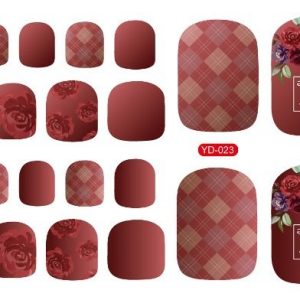 Summer Fashion Manicure Foot Sticker - Image 1