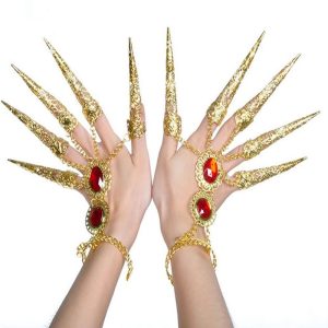 Dance Props Golden Indian Girl Nails - Image 2