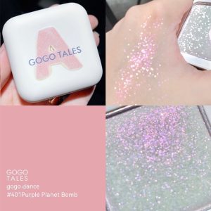 Small White Square High Light Contour Compact Glitter Face Brightening Mashed Potatoes - Image 1