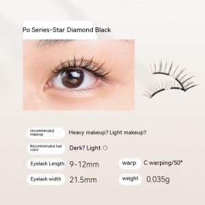 Soft Magnetic False Eyelashes Zero Glue Light Feeling Eyelash Long Curling Big Eyes Natural - Image 1