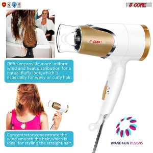 Hair Blow Dryer Lightweight Conditioner Cord Keeper Hair Dryer - Image 5