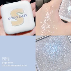 Small White Square High Light Contour Compact Glitter Face Brightening Mashed Potatoes - Image 1