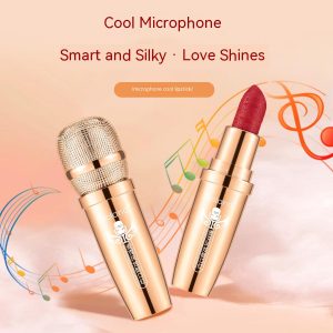 Cool Microphone Embossed Lipstick Not Easy To Makeup Long-lasting - Image 3