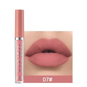 Lip Mud Lazy Lipstick Lip Glaze Authentic Matte Lip Gloss Not Easy To Dip Cup - Image 1