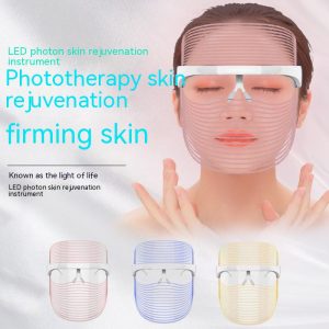 LED Three-color Beauty Mask Household Face Acne Removing Photon - Image 3